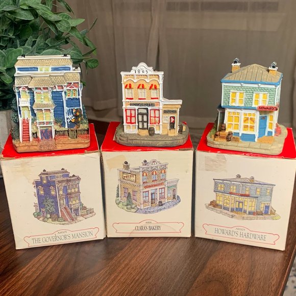 Vintage Liberty Falls Village 3 pc set 1996: AH105, AH00 and AH103. - Picture 1 of 15